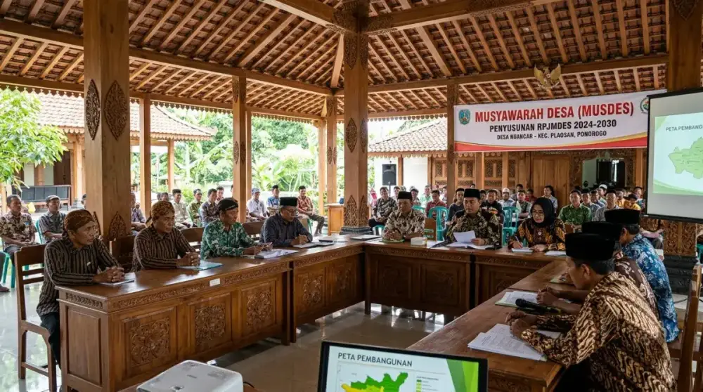 Musyawarah Desa (Musdes) Pembahasan RKPDes 2026 Bersama BPD dan LPMD