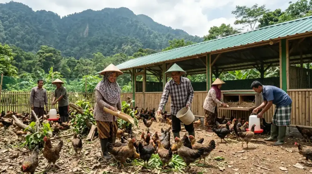 Sentra Peternakan Kambing Etawa & Ayam Kampung Super