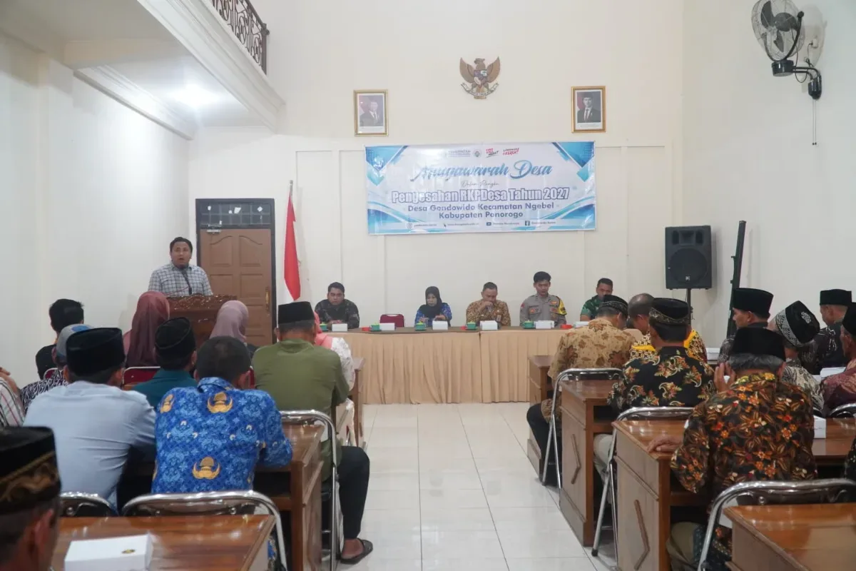 Musyawarah Desa Gondowido Sahkan RKP Desa 2027, Pembangunan Fisik Diproyeksikan Rp127,6 Juta