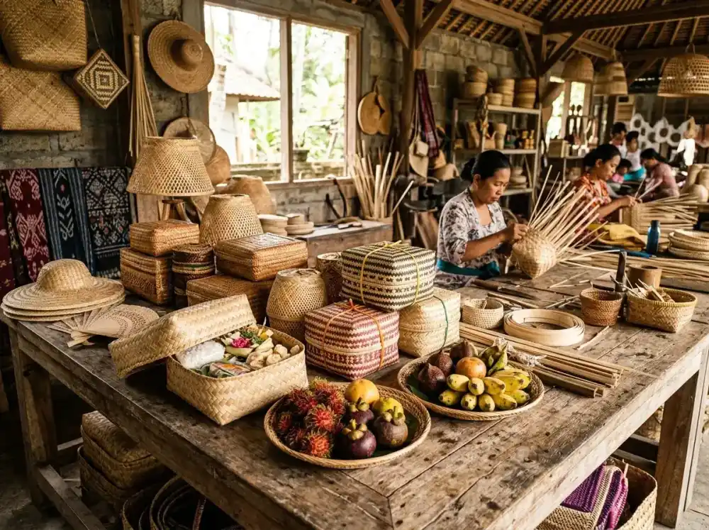 Kerajinan Anyaman Bambu & Souvenir "Karya Mandiri"